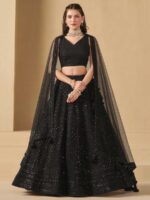 Black Color Georgette Lehenga Choli
