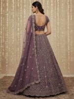 Purple Color Net Lehenga Choli