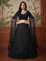 Black Color Net Lehenga Choli