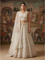 White Color Net Lehenga Choli
