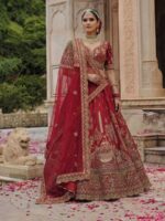 Red Color Silk Lehenga Choli