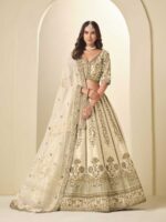 Off White Color Art Silk Lehenga Choli