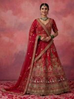 Red Color Silk Lehenga Choli