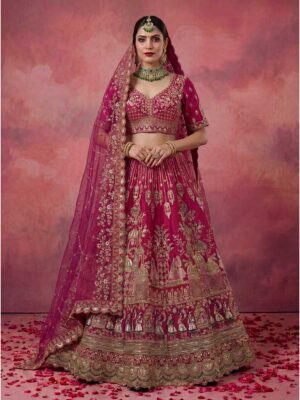 Pink Color Silk Lehenga Choli