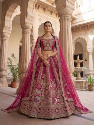 Pink Color Silk Lehenga Choli