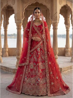 Red Color Silk Lehenga Choli