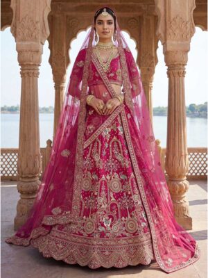Pink Color Silk Lehenga Choli