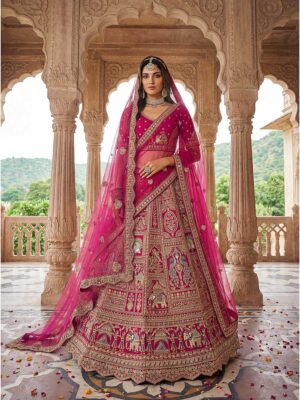 Pink Color Silk Lehenga Choli