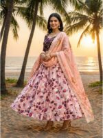 Purple Color Satin Silk Lehenga Choli