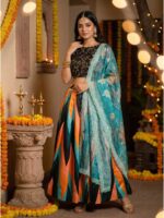 Multy Color Satin Silk Lehenga Choli