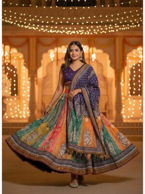 Multy Color Cotton Rayon Lehenga Choli