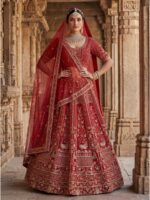 Red Color Silk Lehenga Choli