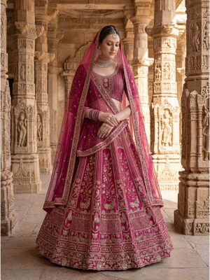 Pink Color Silk Lehenga Choli