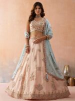 Copper Color Tissue Lehenga Choli