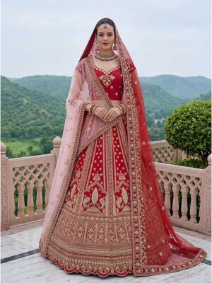 Red Color Silk Lehenga Choli
