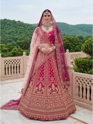 Pink Color Silk Lehenga Choli