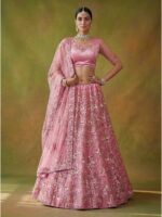 Pink Color Net Lehenga Choli