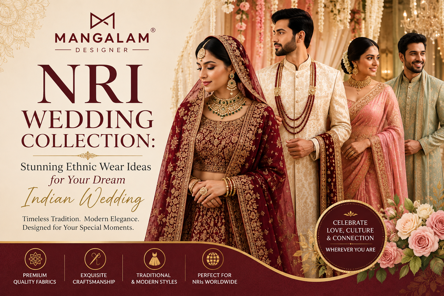 NRI Wedding Collection: Stunning Ethnic Wear Ideas for Your Dream Indian Wedding