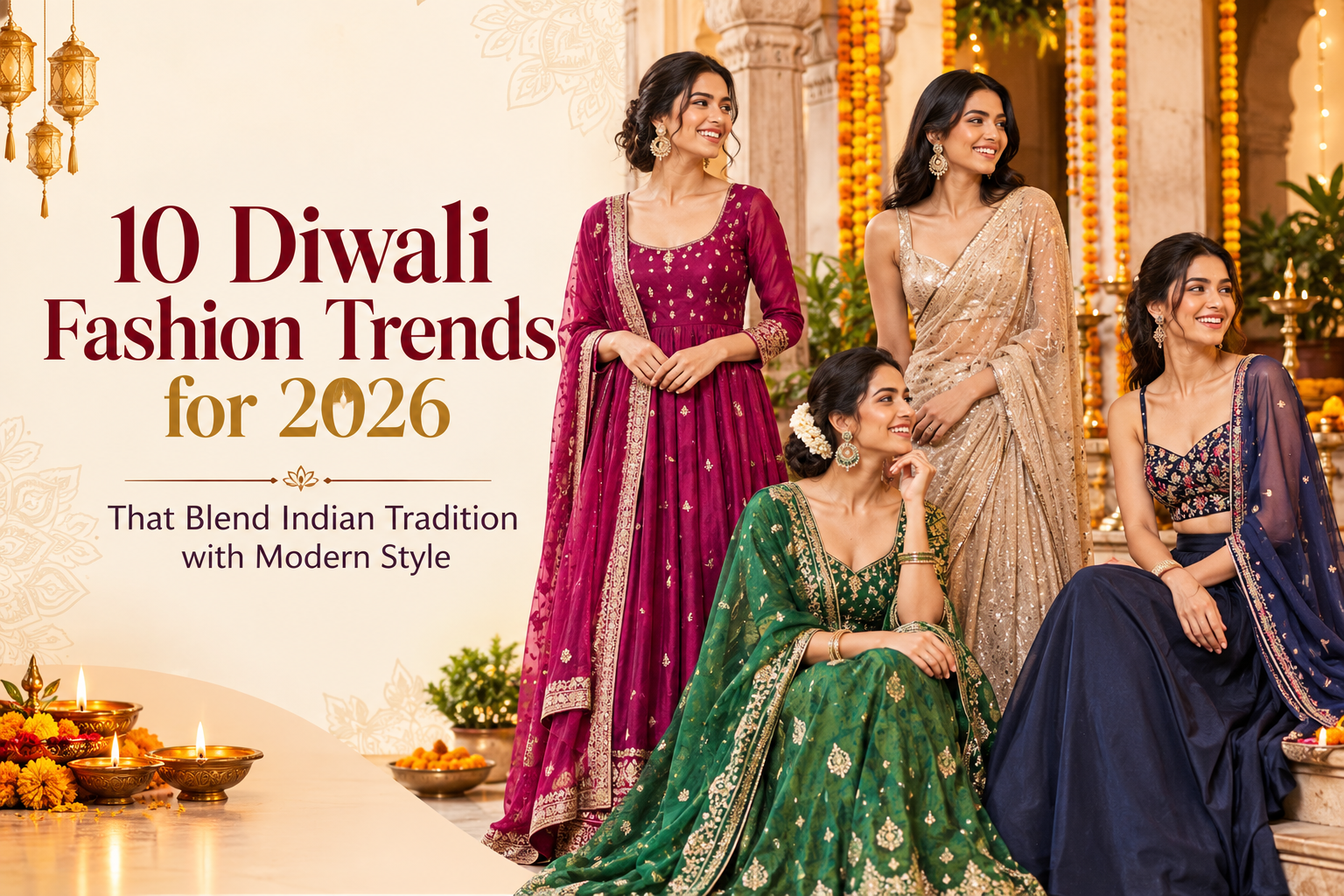 10 Diwali Fashion Trends for 2026 That Blend Indian Tradition with Modern Style